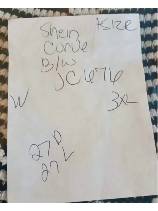 SHEIN Curve Women’s Black White Striped Knit Top 3XL JC676 - Picture 6 of 8